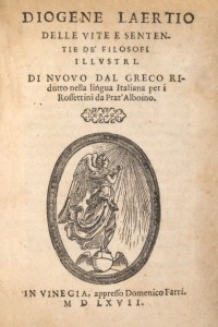 Vite e dottrine dei filosofi illustri - Diogene Laerzio